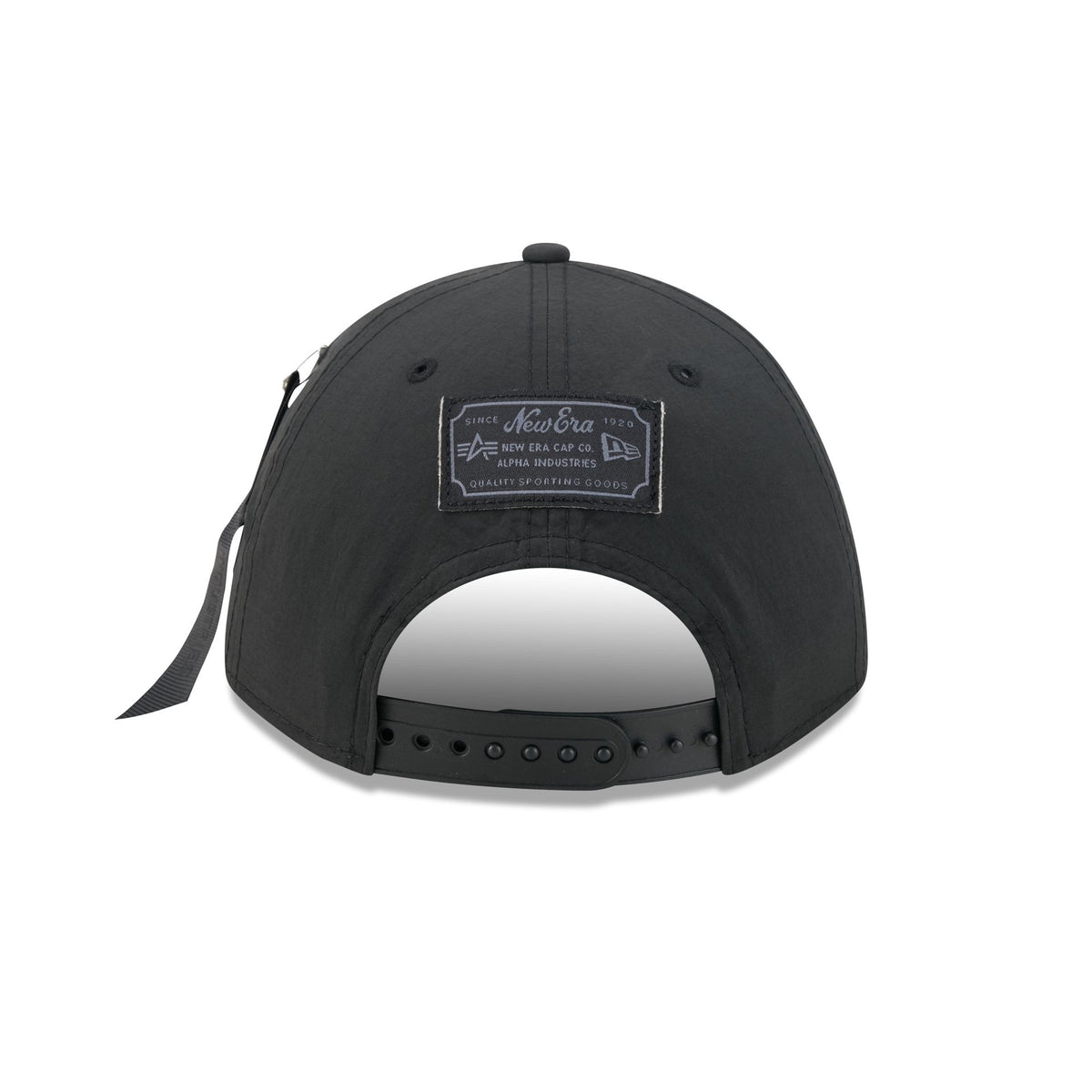 Alpha Industries x Anaheim Ducks Nylon Black 9FORTY M-Crown A-Frame Snapback Hat