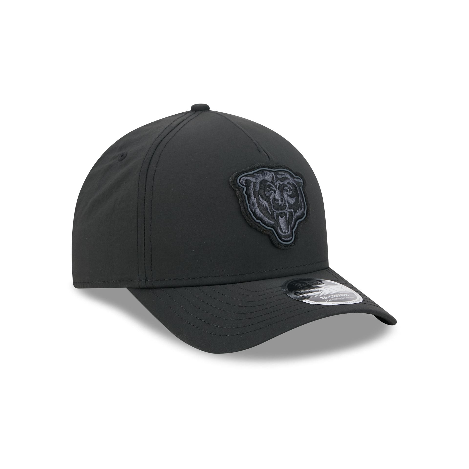 Alpha Industries x Chicago Bears Nylon Black 9FORTY M-Crown A-Frame Snapback Hat