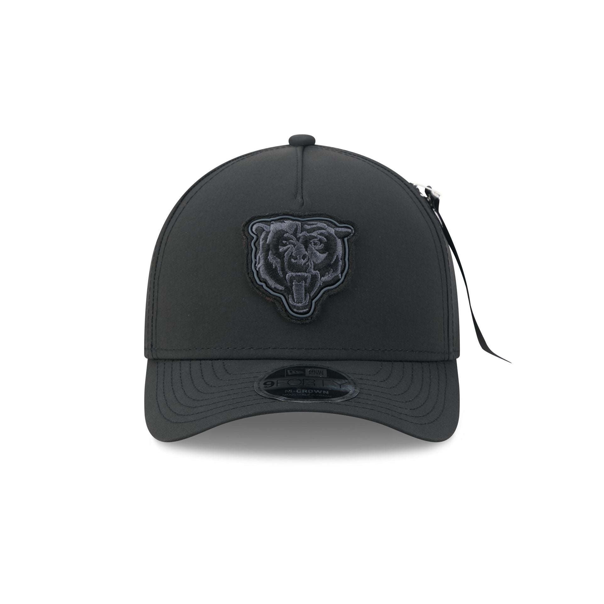 Alpha Industries x Chicago Bears Nylon Black 9FORTY M-Crown A-Frame Snapback Hat