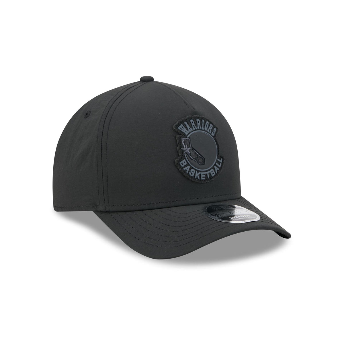 Alpha Industries x Golden State Warriors Nylon Black 9FORTY M-Crown A-Frame Snapback Hat