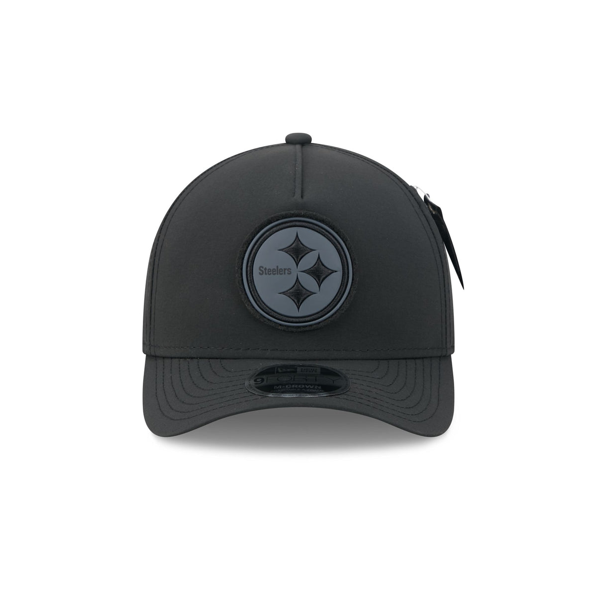 Alpha Industries x Pittsburgh Steelers Nylon Black 9FORTY M-Crown A-Frame Snapback Hat