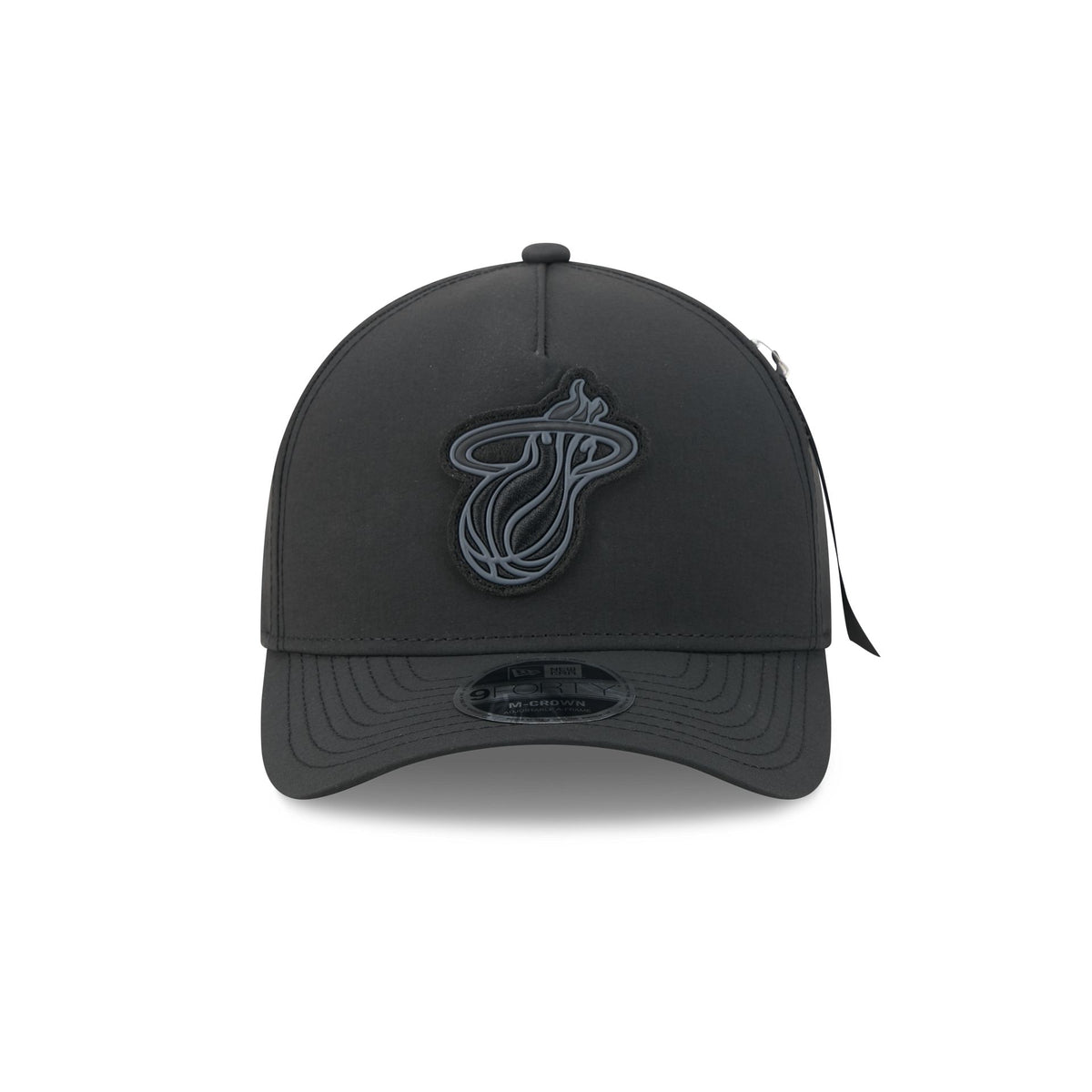 Alpha Industries x Miami Heat Nylon Black 9FORTY M-Crown A-Frame Snapback Hat