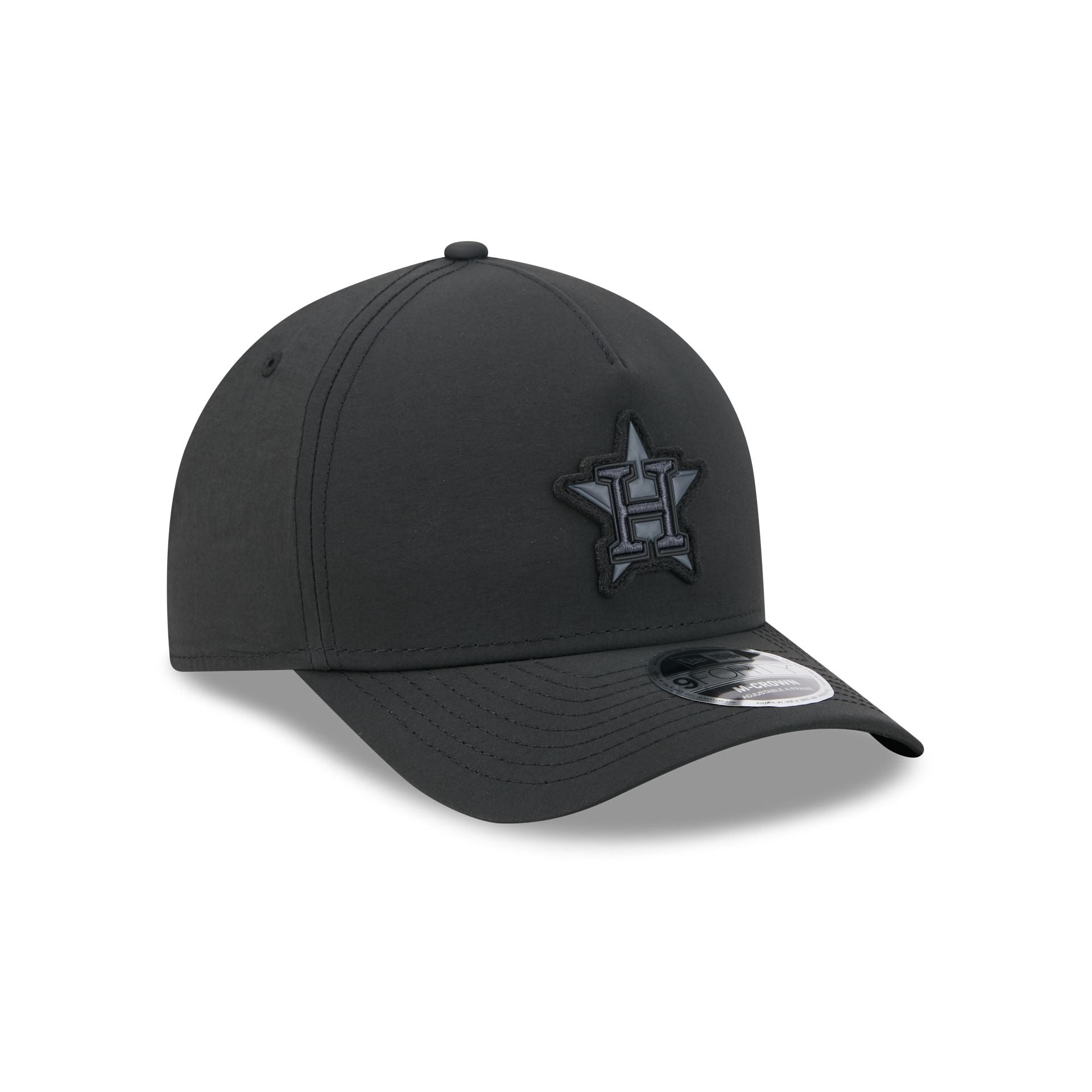 Alpha Industries x Houston Astros Nylon Black 9FORTY M-Crown A-Frame Snapback Hat