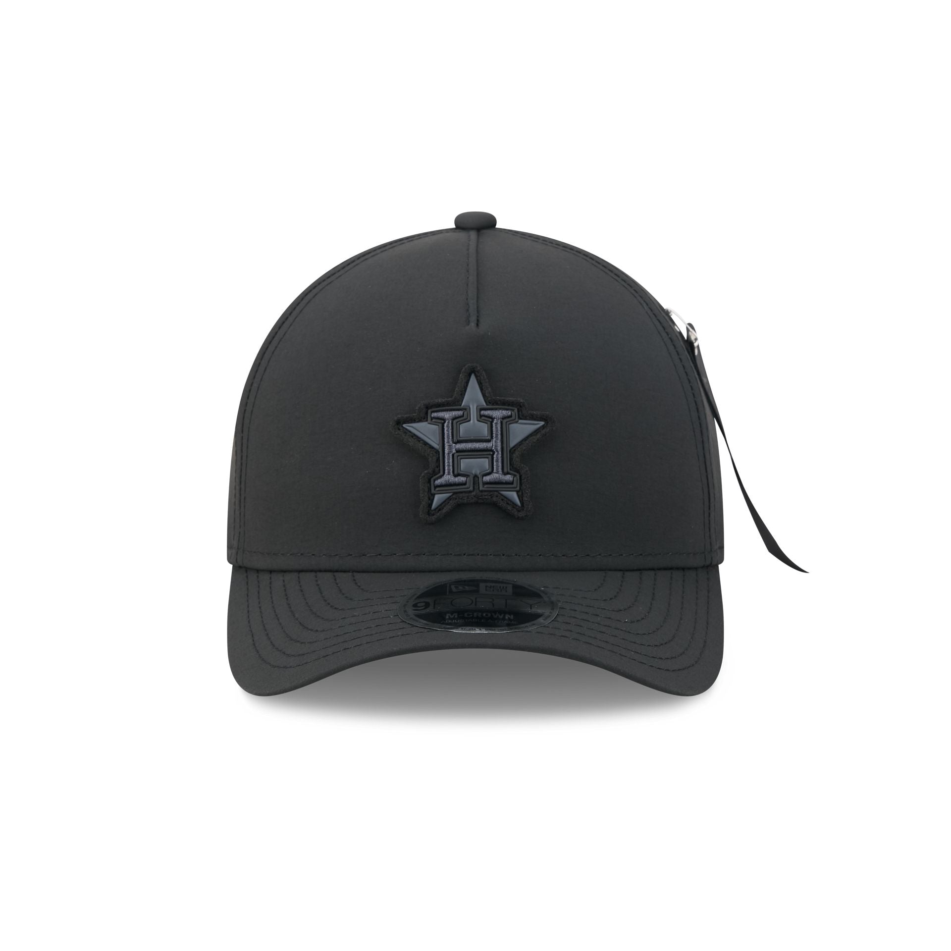 Alpha Industries x Houston Astros Nylon Black 9FORTY M-Crown A-Frame Snapback Hat