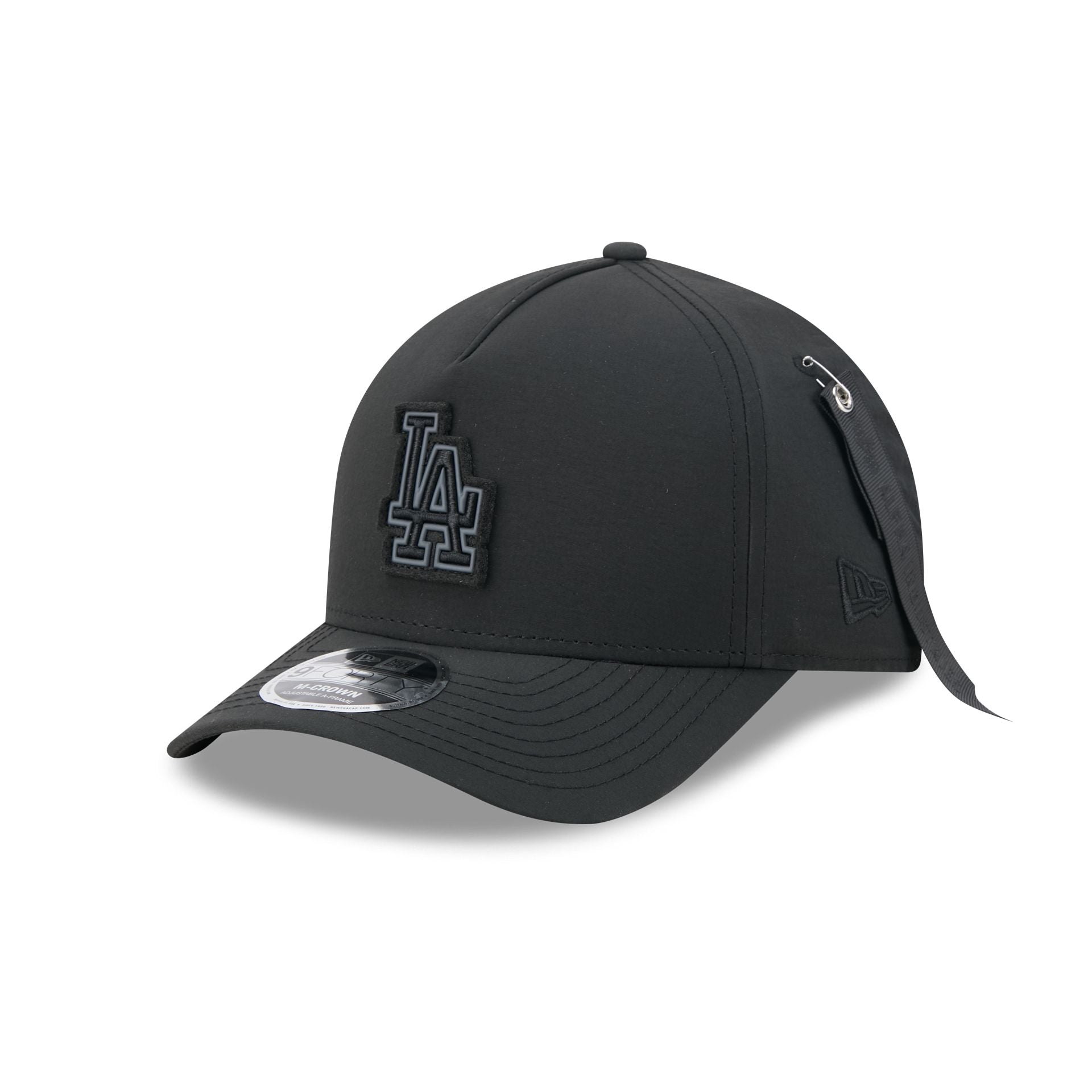 Alpha Industries x Los Angeles Dodgers Nylon Black 9FORTY M-Crown A-Frame Snapback Hat