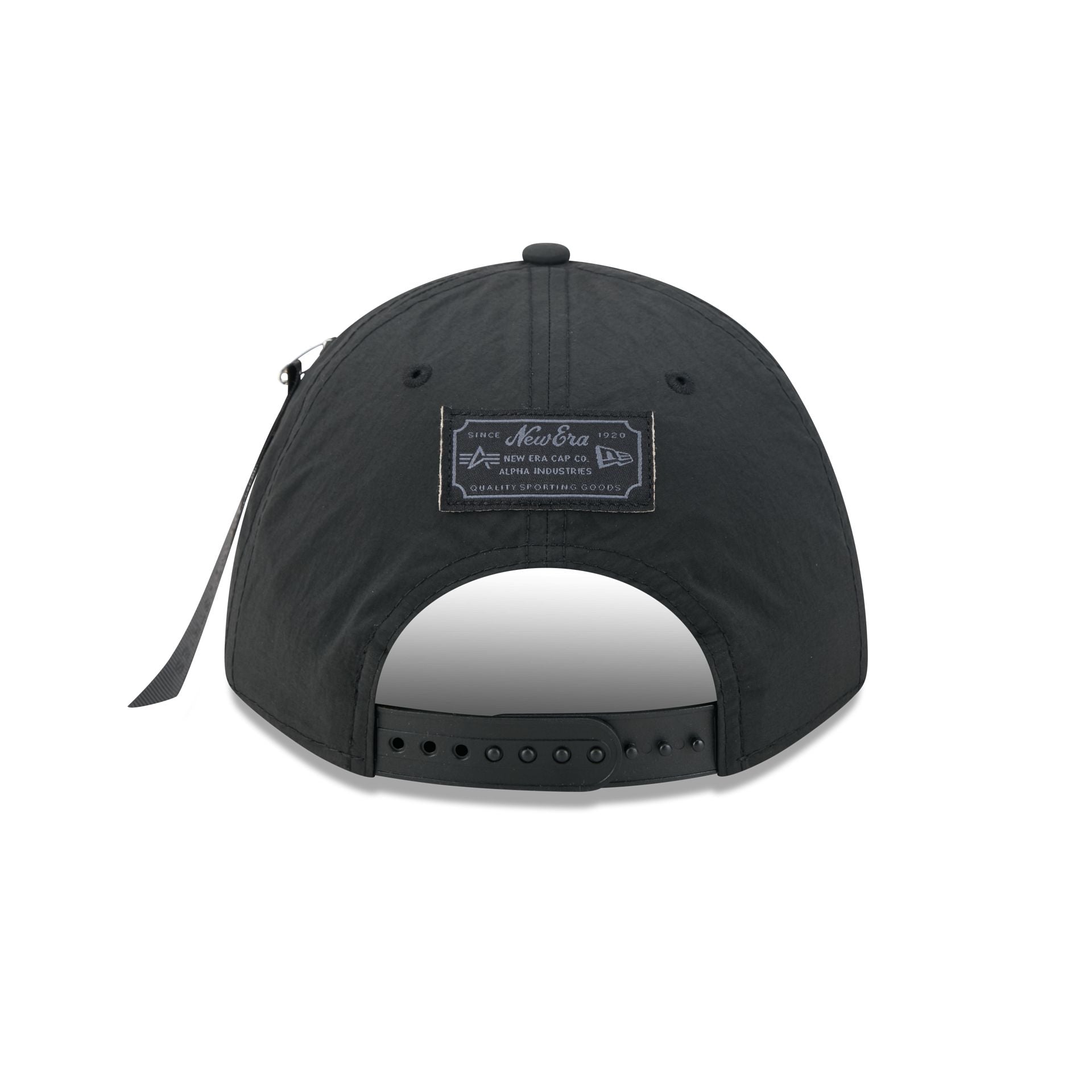 Alpha Industries x Los Angeles Dodgers Nylon Black 9FORTY M-Crown A-Frame Snapback Hat
