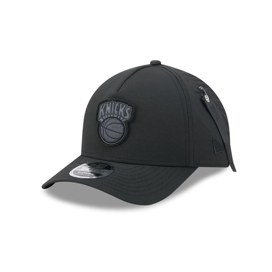 Alpha Industries x New York Knicks Nylon Black 9FORTY M-Crown A-Frame Snapback Hat