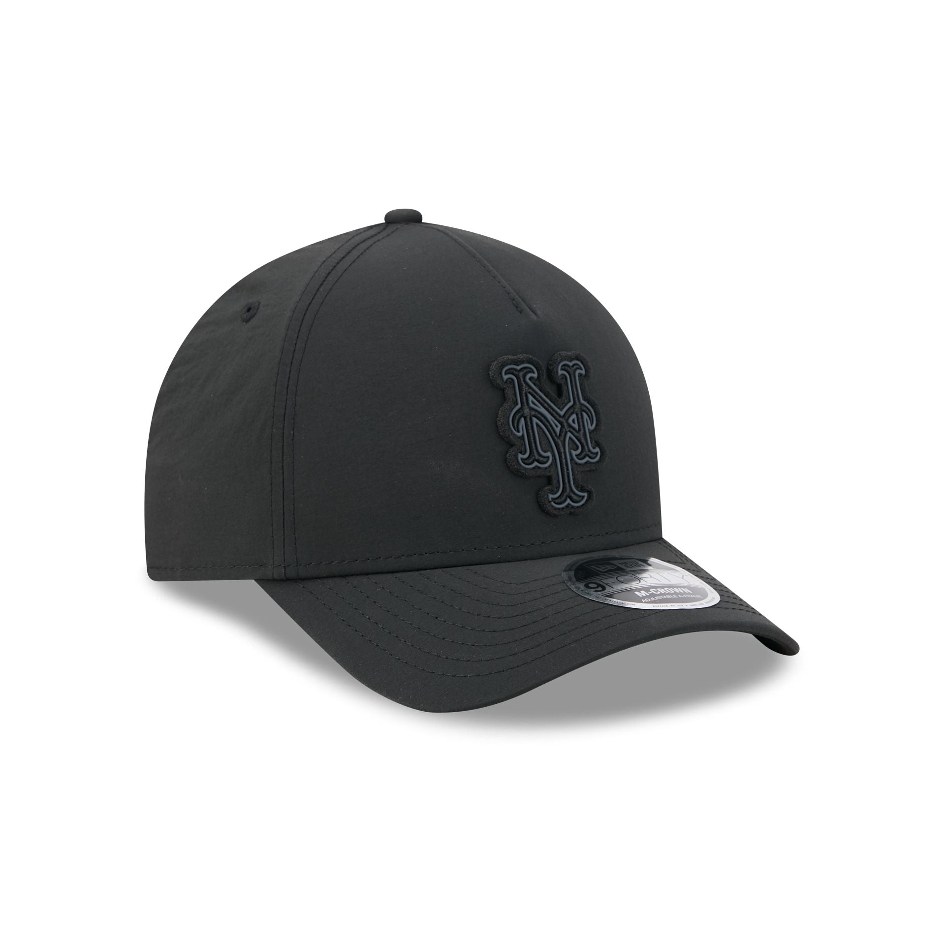 Alpha Industries x New York Mets Nylon Black 9FORTY M-Crown A-Frame Snapback Hat