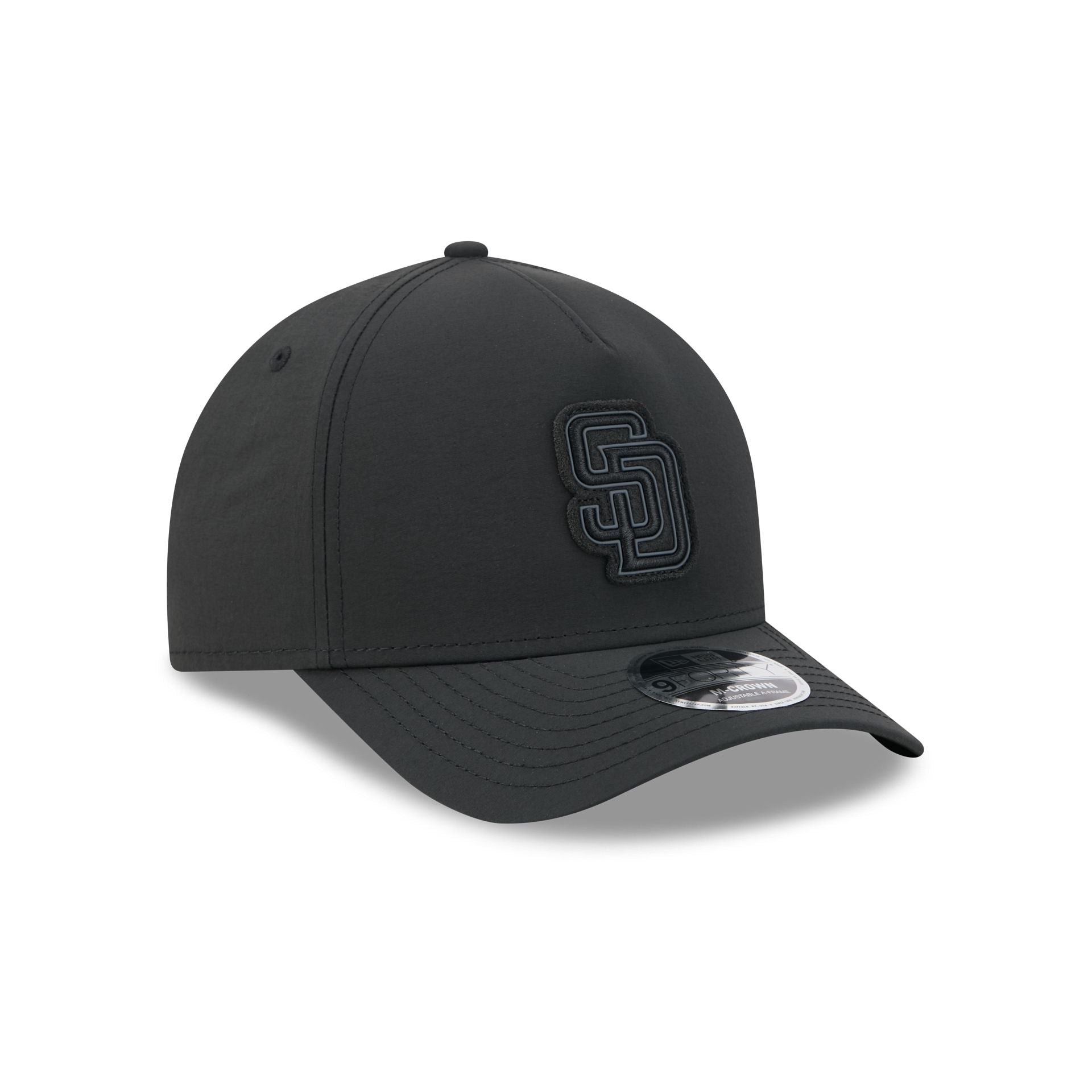 Alpha Industries x San Diego Padres Nylon Black 9FORTY M-Crown A-Frame Snapback Hat