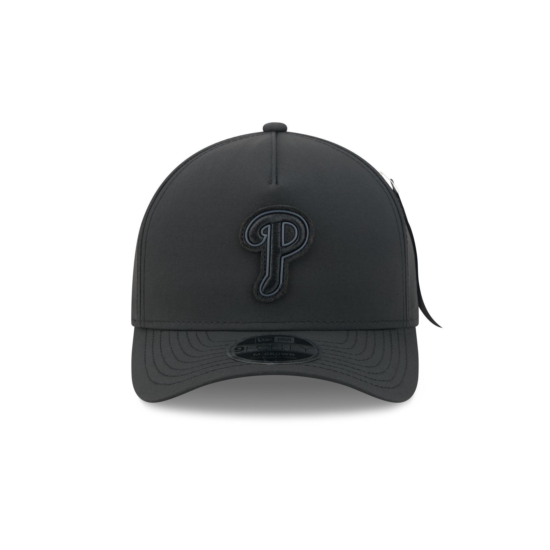 Alpha Industries x Philadelphia Phillies Nylon Black 9FORTY M-Crown A-Frame Snapback Hat