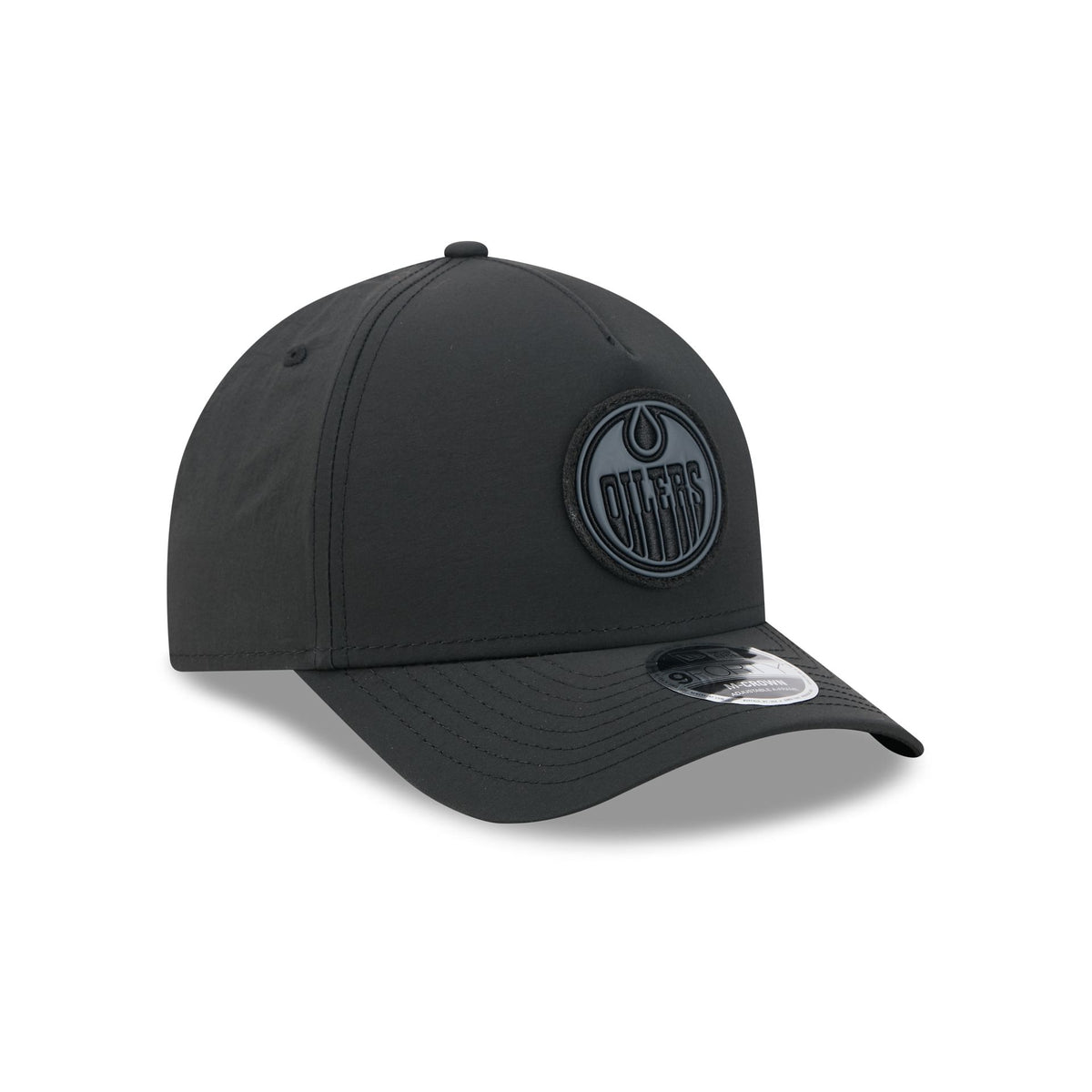 Alpha Industries x Edmonton Oilers Nylon Black 9FORTY M-Crown A-Frame Snapback Hat