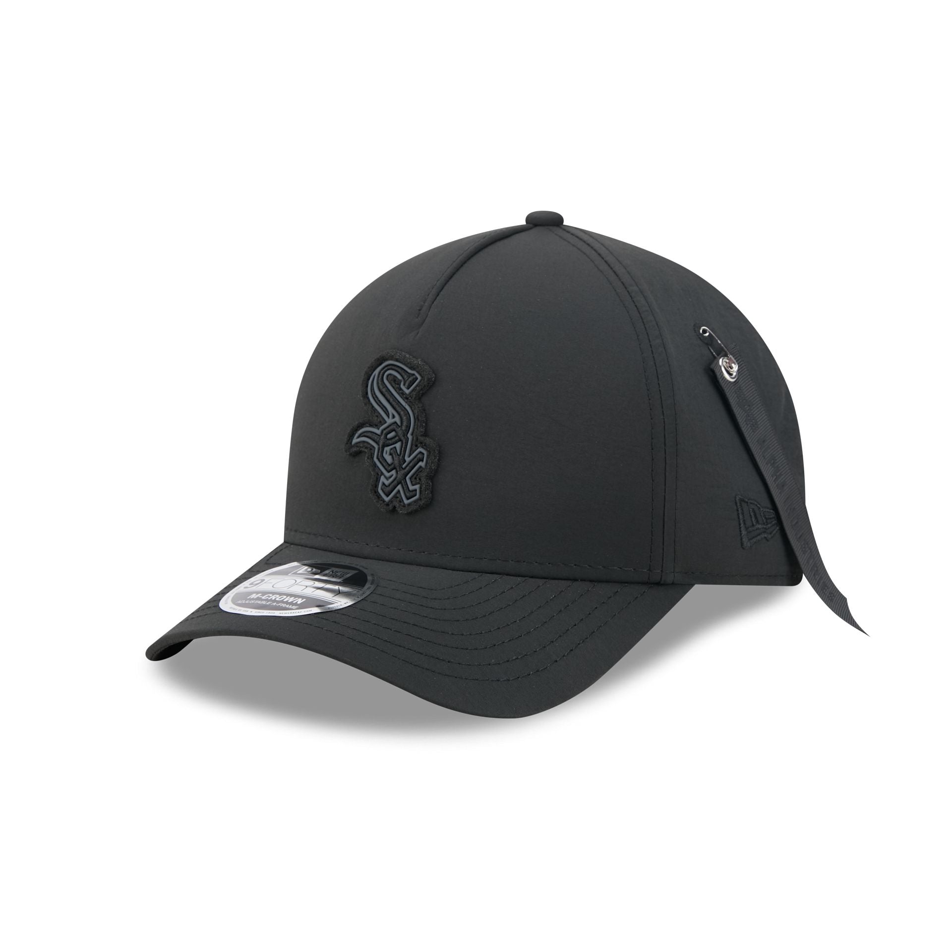 Alpha Industries x Chicago White Sox Nylon Black 9FORTY M-Crown A-Frame Snapback Hat