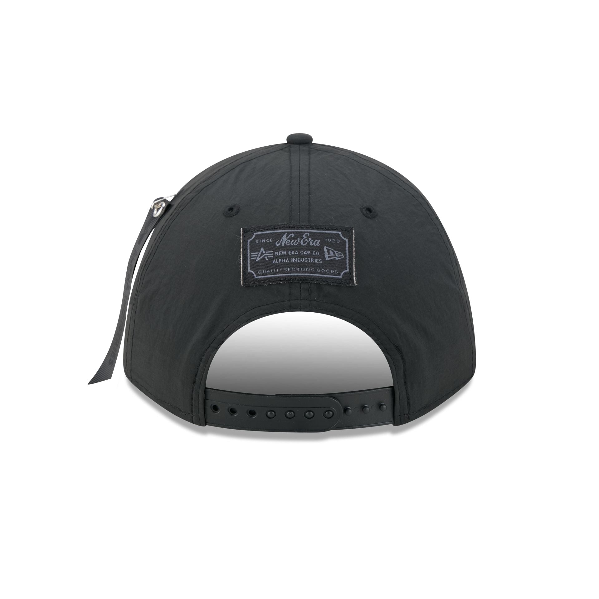 Alpha Industries x New York Giants Nylon Black 9FORTY M-Crown A-Frame Snapback Hat