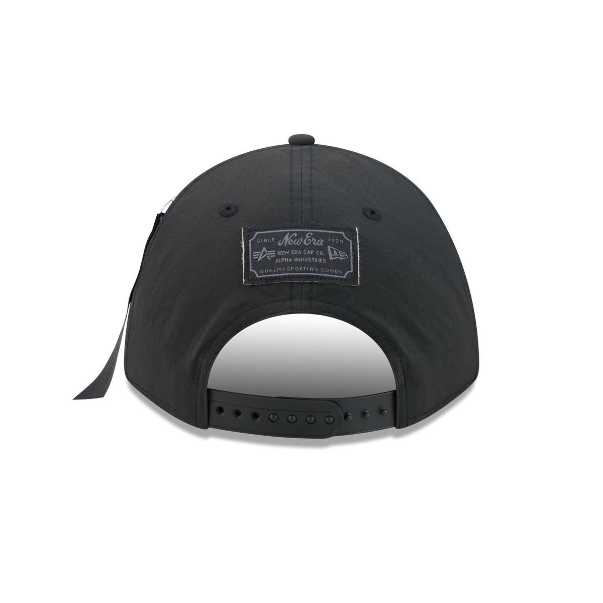 Alpha Industries x Calgary Flames Nylon Black 9FORTY M-Crown A-Frame Snapback Hat