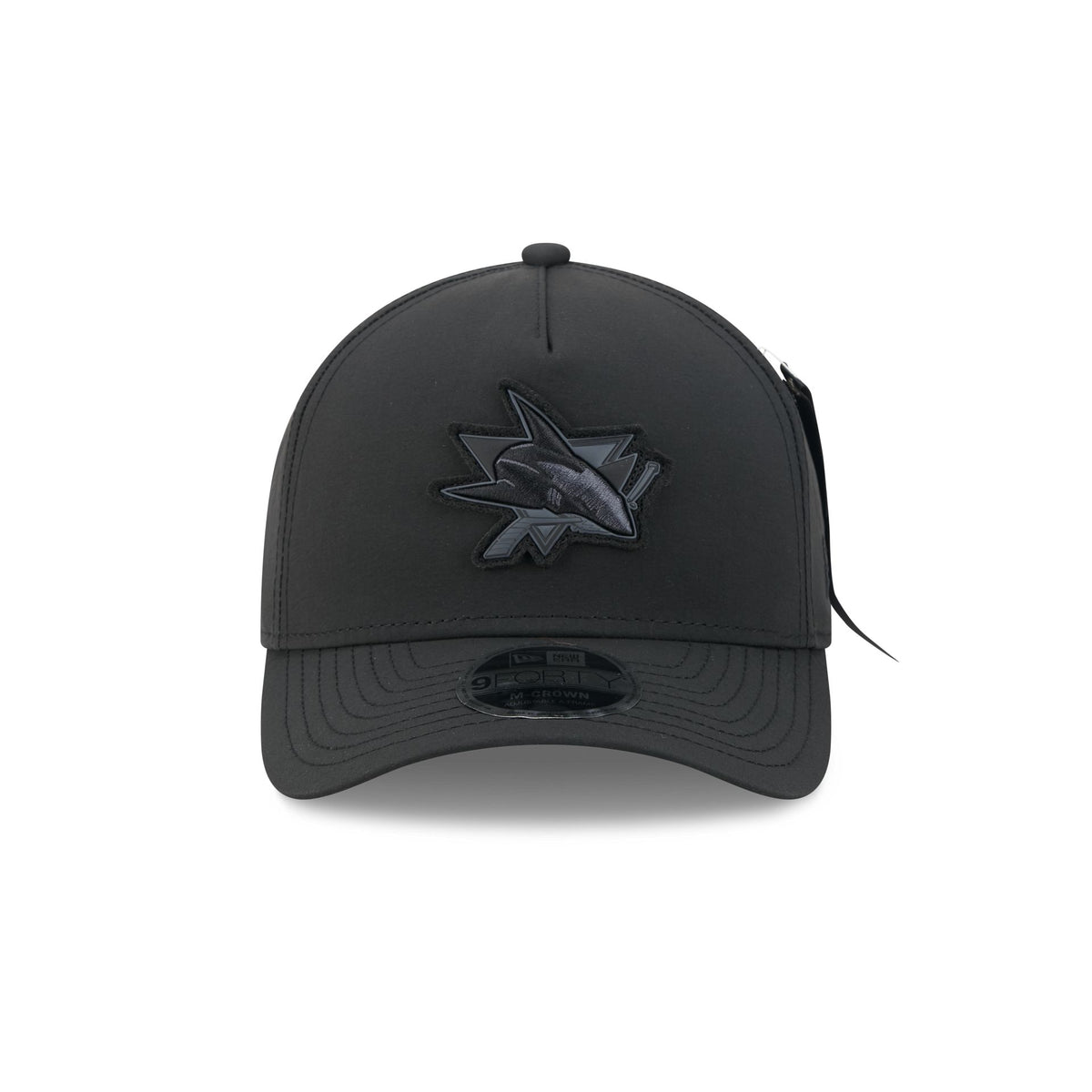 Alpha Industries x San Jose Sharks Nylon Black 9FORTY M-Crown A-Frame Snapback Hat