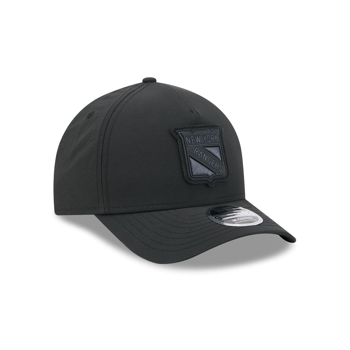 Alpha Industries x New York Rangers Nylon Black 9FORTY M-Crown A-Frame Snapback Hat