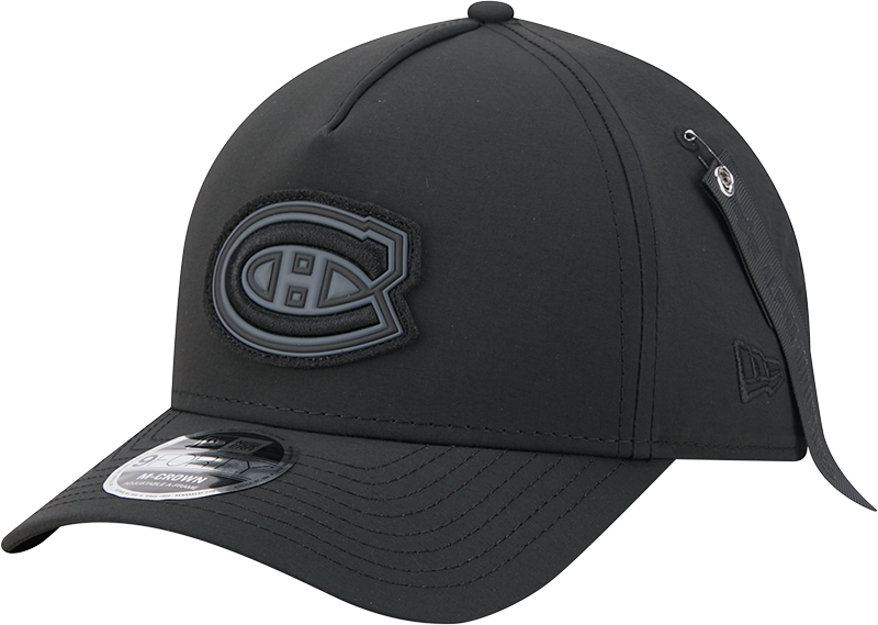 Alpha Industries x Montreal Canadiens Nylon Black 9FORTY M-Crown A-Frame Snapback Hat