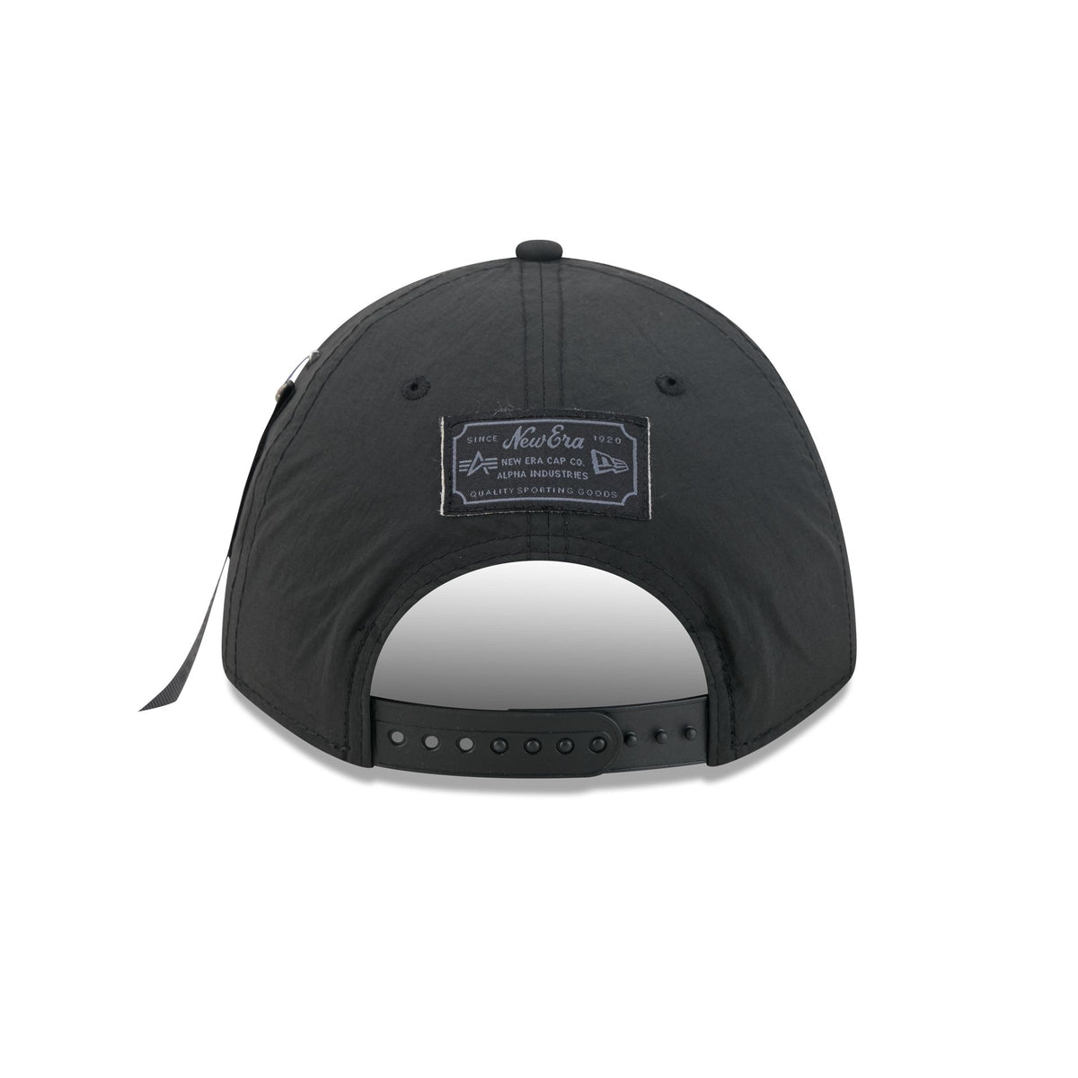 Alpha Industries x Detroit Red Wings Nylon Black 9FORTY M-Crown A-Frame Snapback Hat