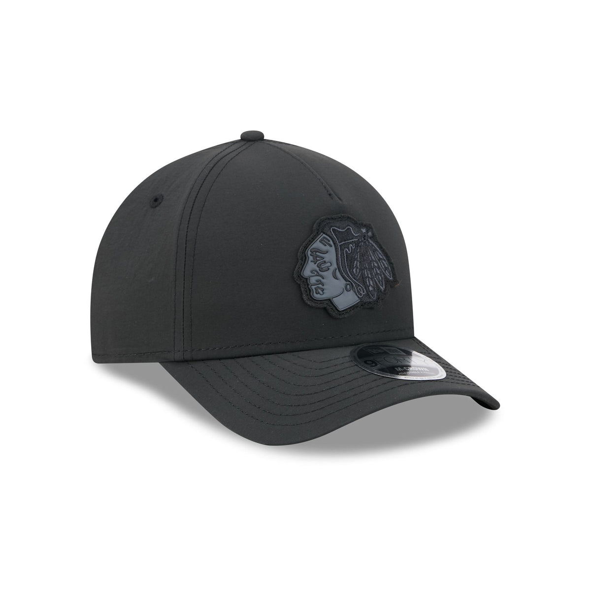 Alpha Industries x Chicago Blackhawks Nylon Black 9FORTY M-Crown A-Frame Snapback Hat