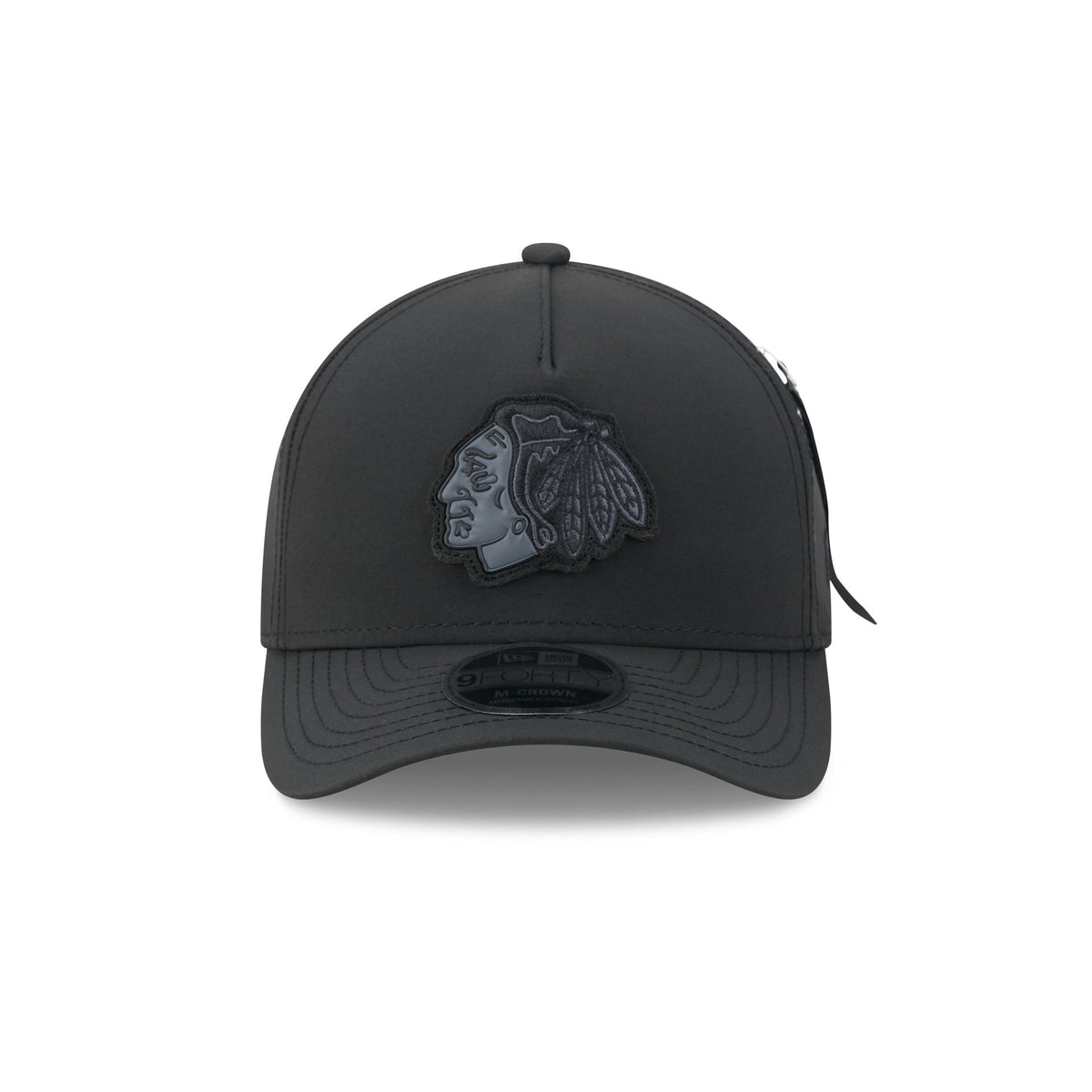 Alpha Industries x Chicago Blackhawks Nylon Black 9FORTY M-Crown A-Frame Snapback Hat