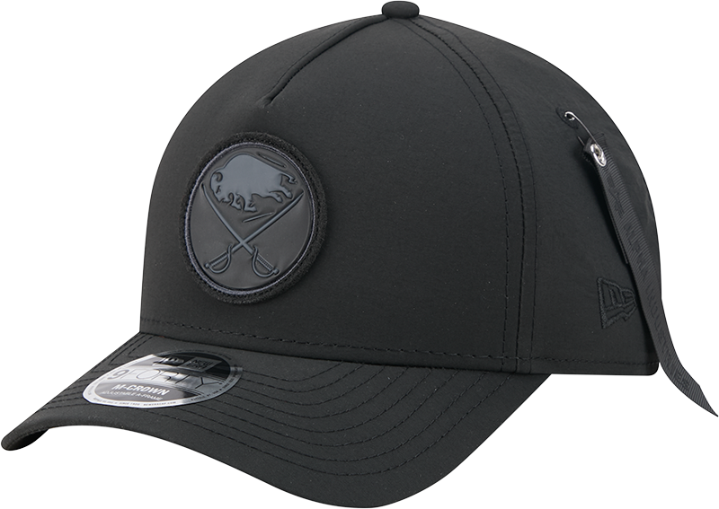 Alpha Industries x Buffalo Sabres Nylon Black 9FORTY M-Crown A-Frame Snapback Hat