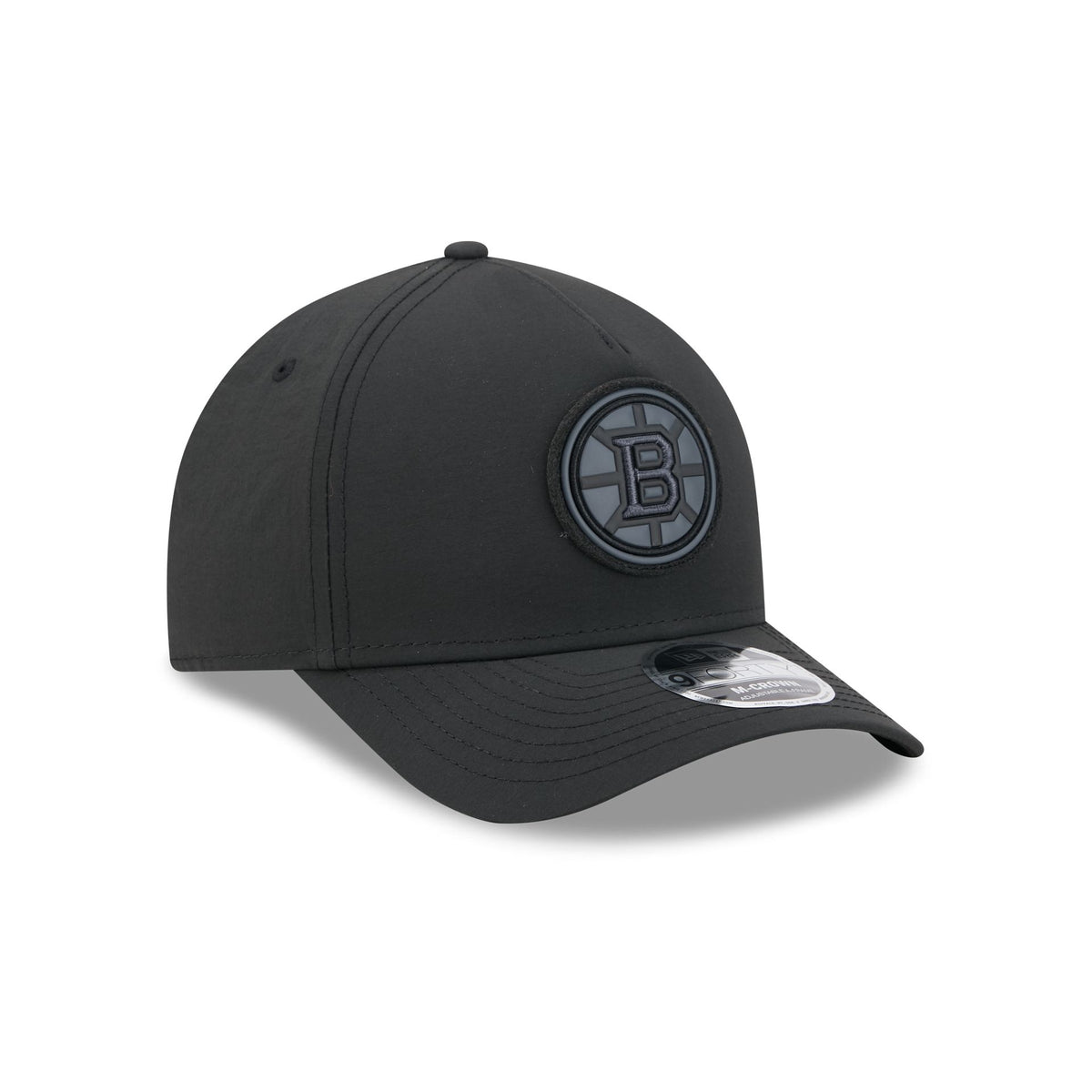 Alpha Industries x Boston Bruins Nylon Black 9FORTY M-Crown A-Frame Snapback Hat