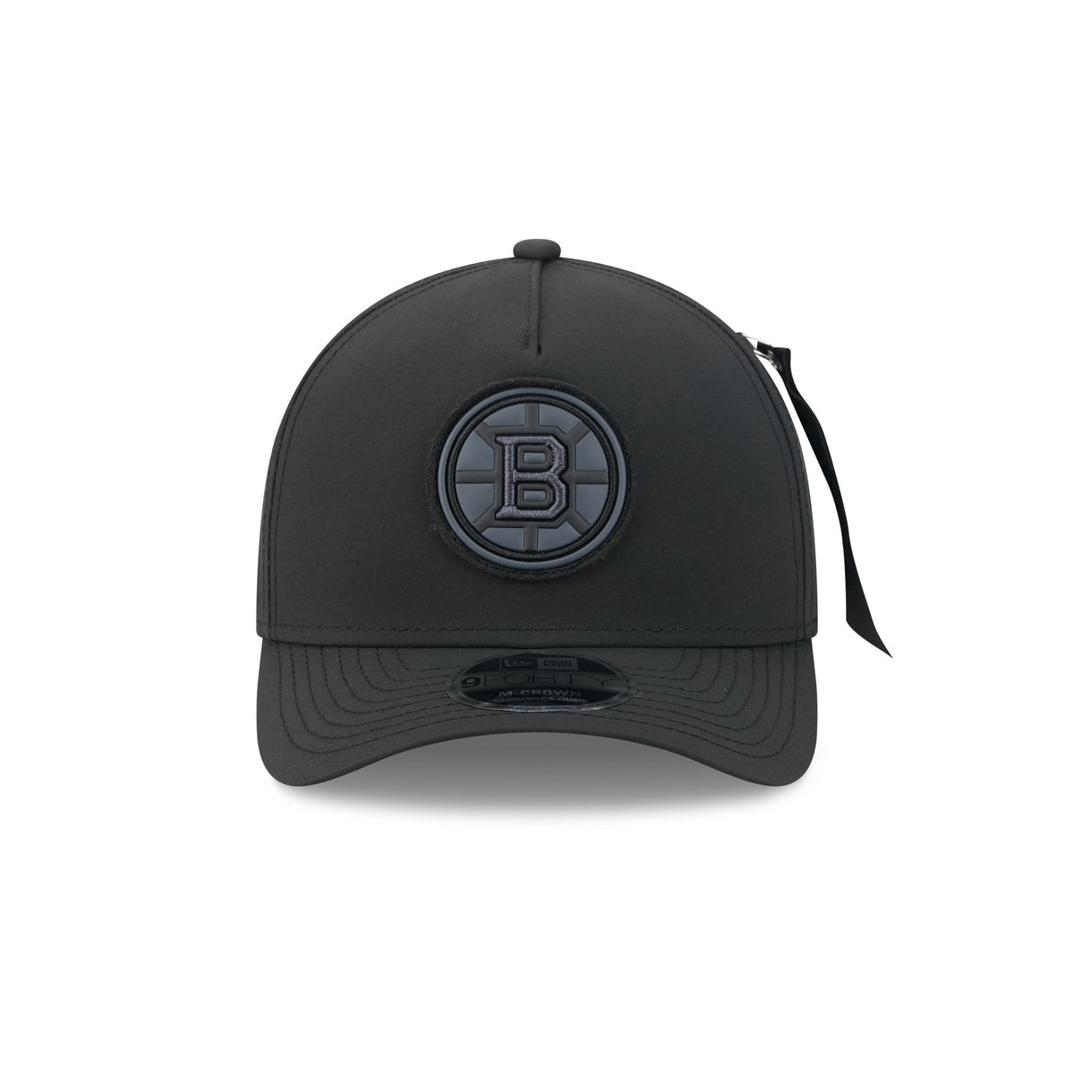Alpha Industries x Boston Bruins Nylon Black 9FORTY M-Crown A-Frame Snapback Hat