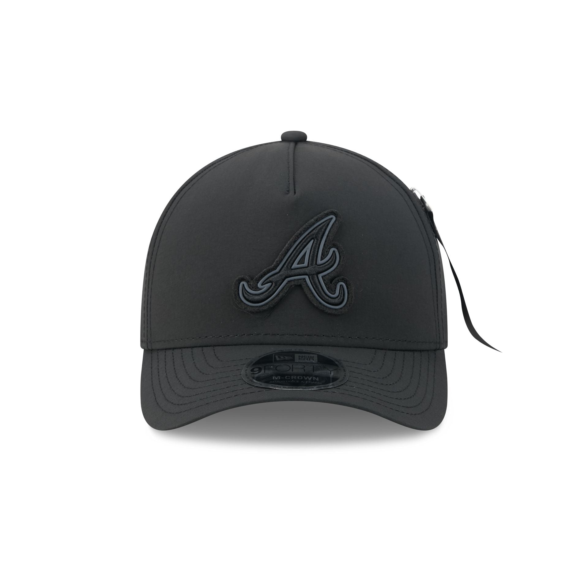 Alpha Industries x Atlanta Braves Nylon Black 9FORTY M-Crown A-Frame Snapback Hat