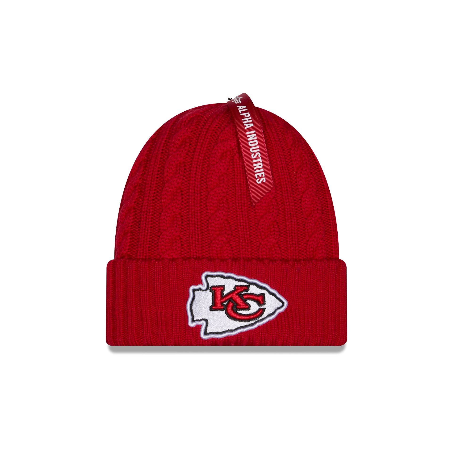 Alpha Industries x Kansas City Chiefs Cable Knit Hat