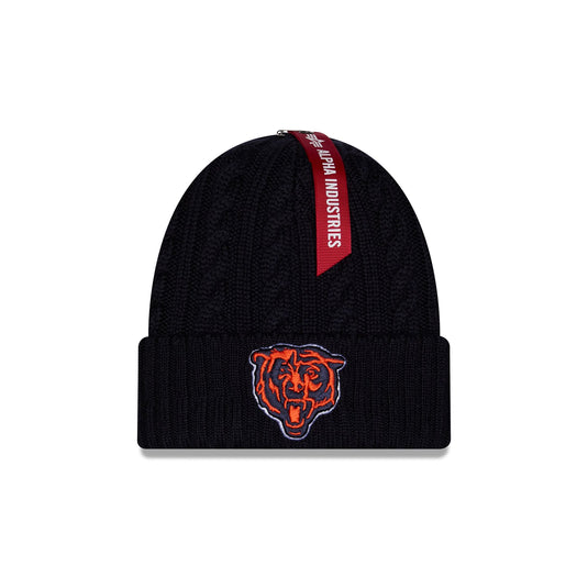 Alpha Industries x Chicago Bears Cable Knit Hat