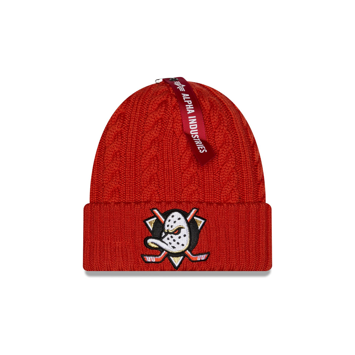 Alpha Industries x Anaheim Ducks Cable Knit Hat