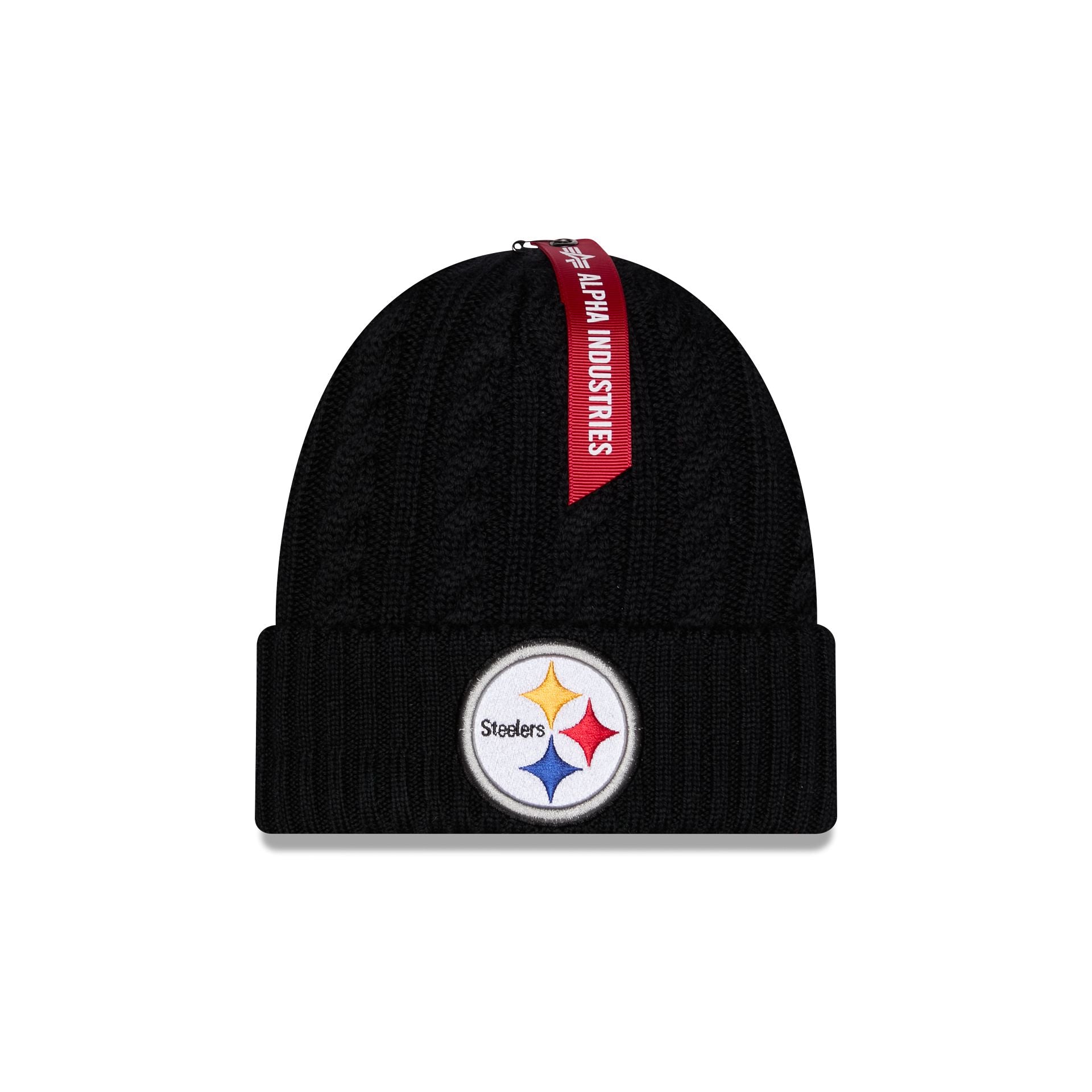 Alpha Industries x Pittsburgh Steelers Cable Knit Hat