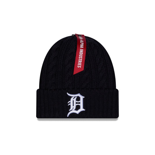 Alpha Industries x Detroit Tigers Cable Knit Hat