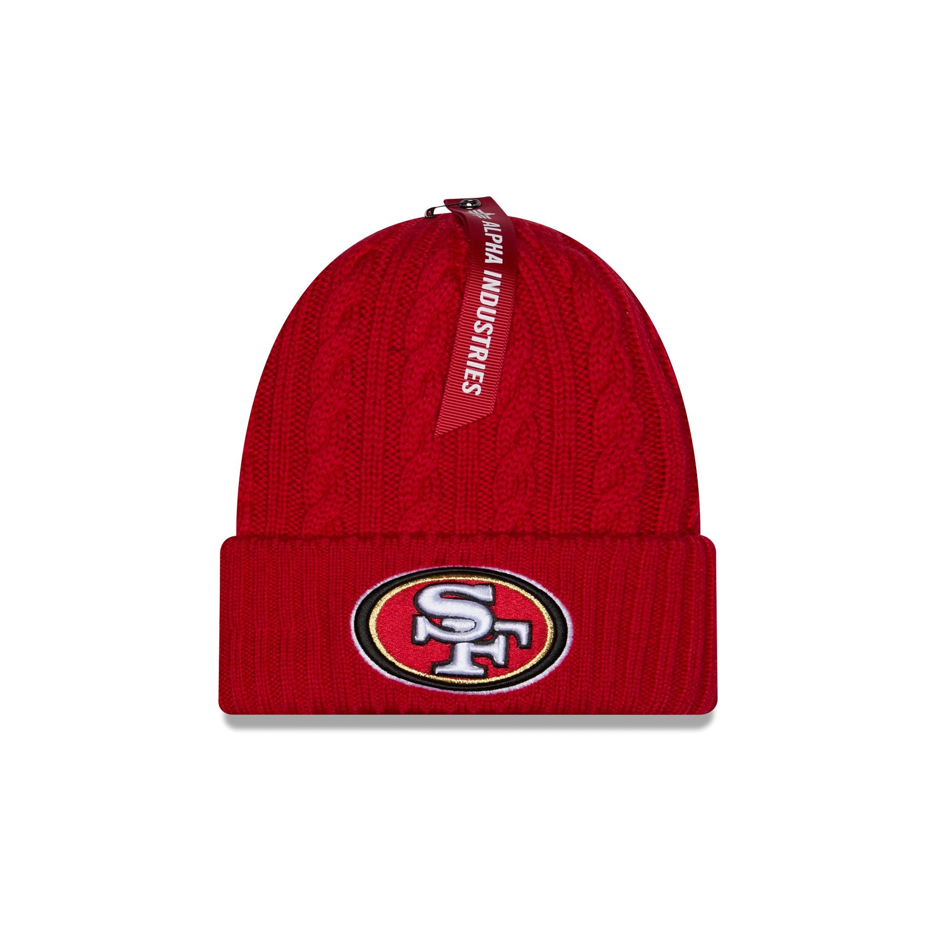 Alpha Industries x San Francisco 49ers Cable Knit Hat