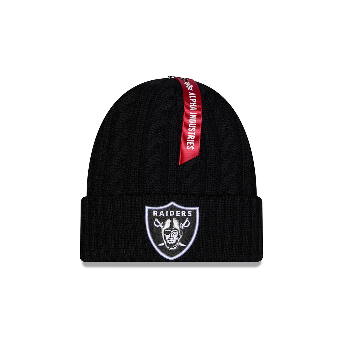 Alpha Industries x Las Vegas Raiders Cable Knit Hat