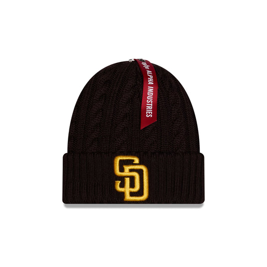 Alpha Industries x San Diego Padres Cable Knit Hat
