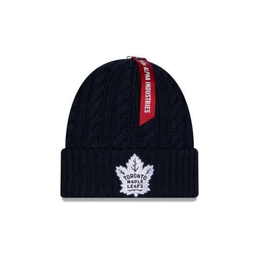 Alpha Industries x Toronto Maple Leafs Cable Knit Hat
