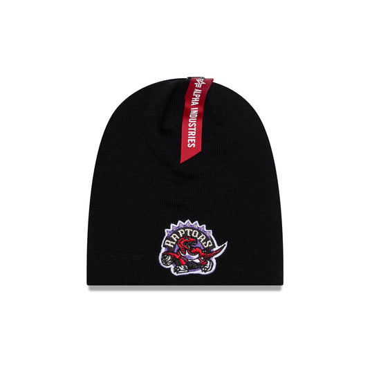 Alpha Industries x Toronto Raptors Black Beanie Hat