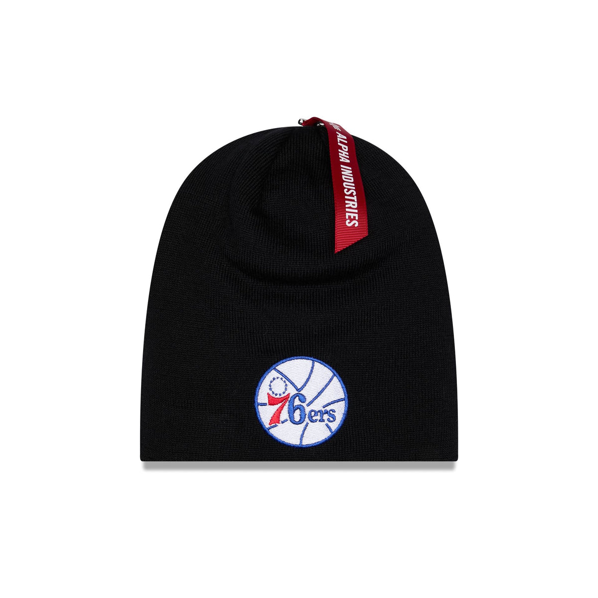 Alpha Industries x Philadelphia 76ers Black Beanie Hat