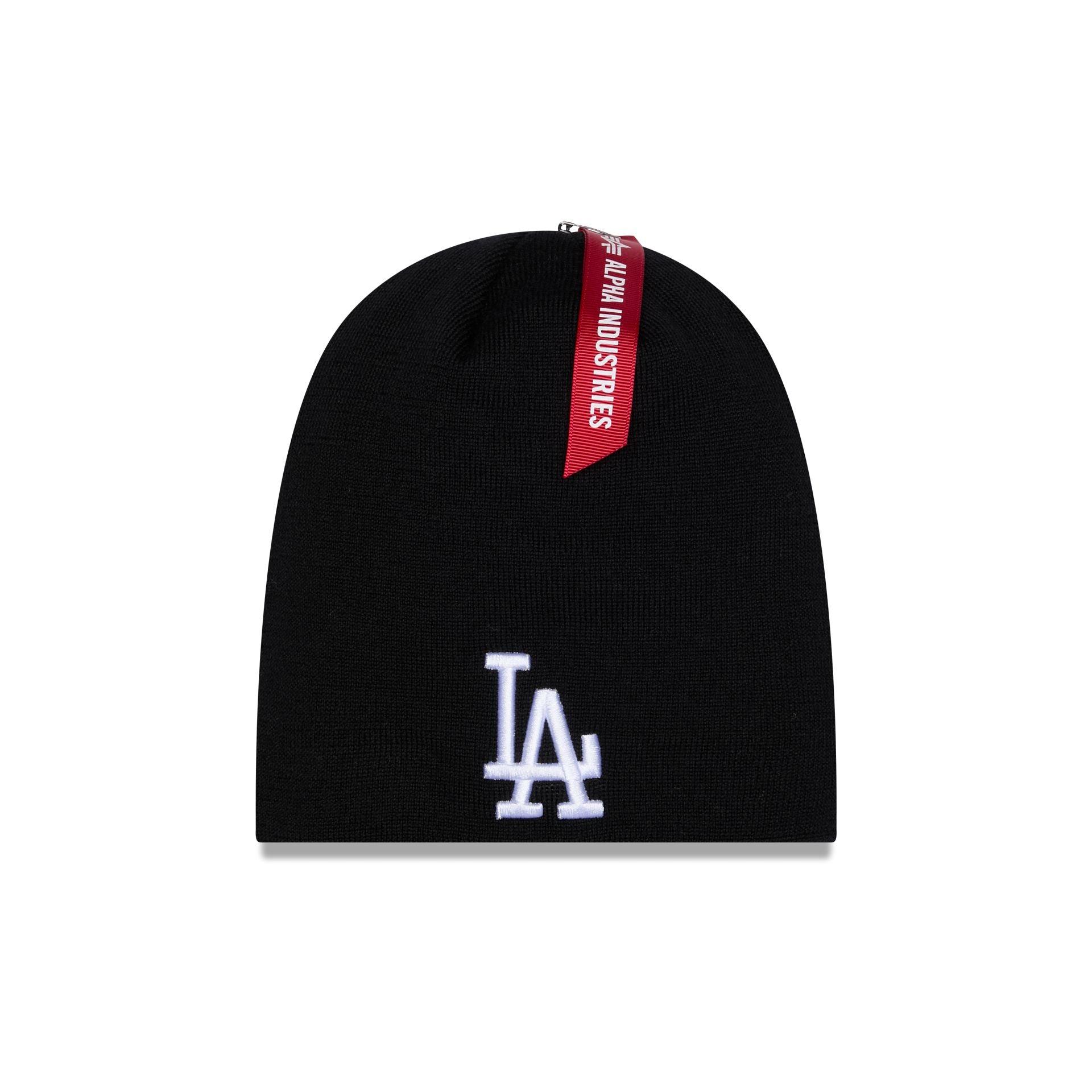 Alpha Industries x Los Angeles Dodgers Black Beanie Hat