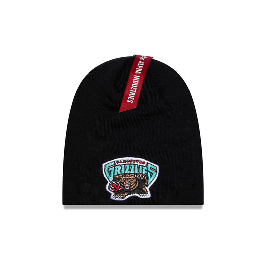Alpha Industries x Vancouver Grizzlies Black Beanie Hat