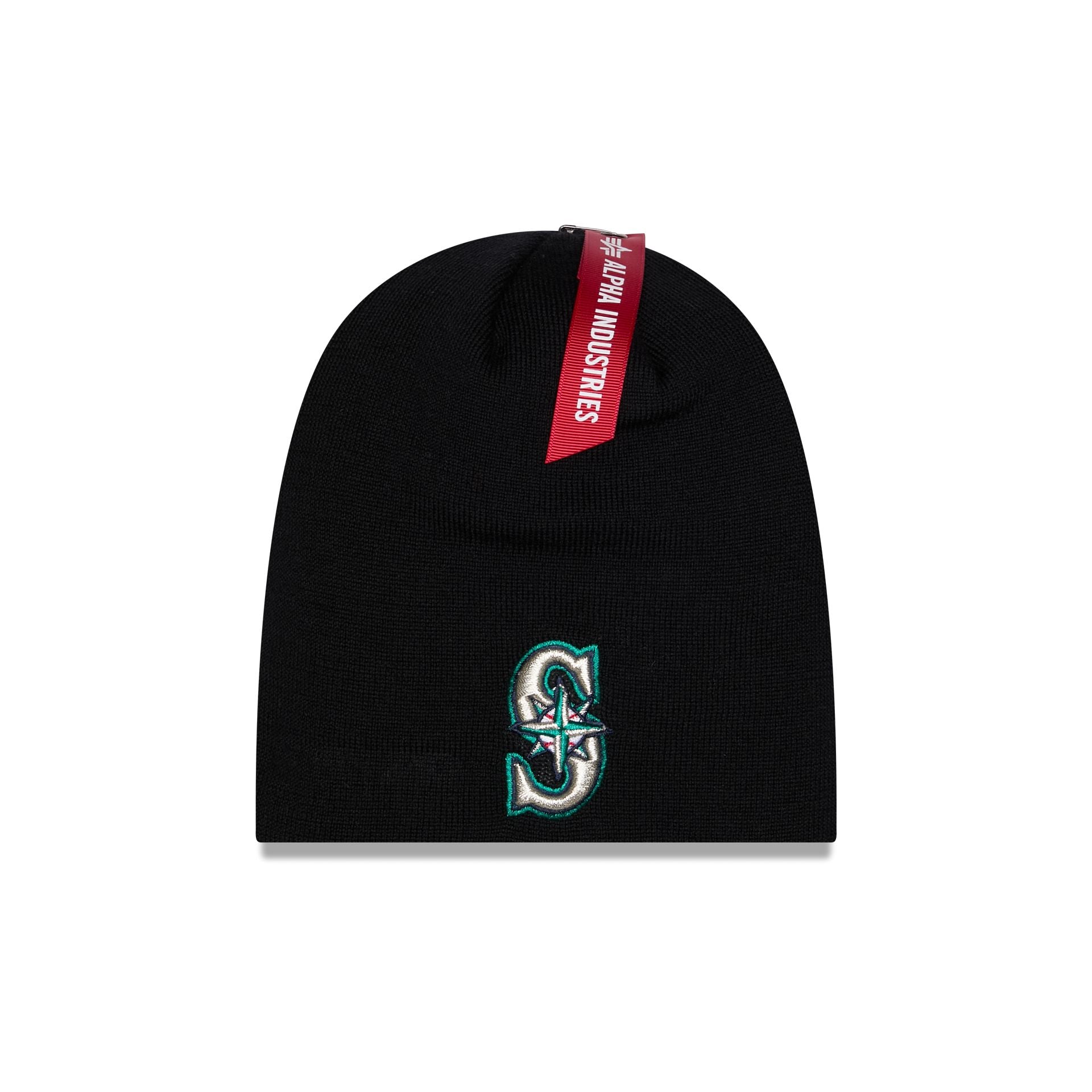 Alpha Industries x Seattle Mariners Black Beanie Hat