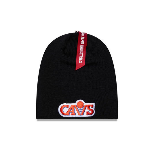 Alpha Industries x Cleveland Cavaliers Black Beanie Hat