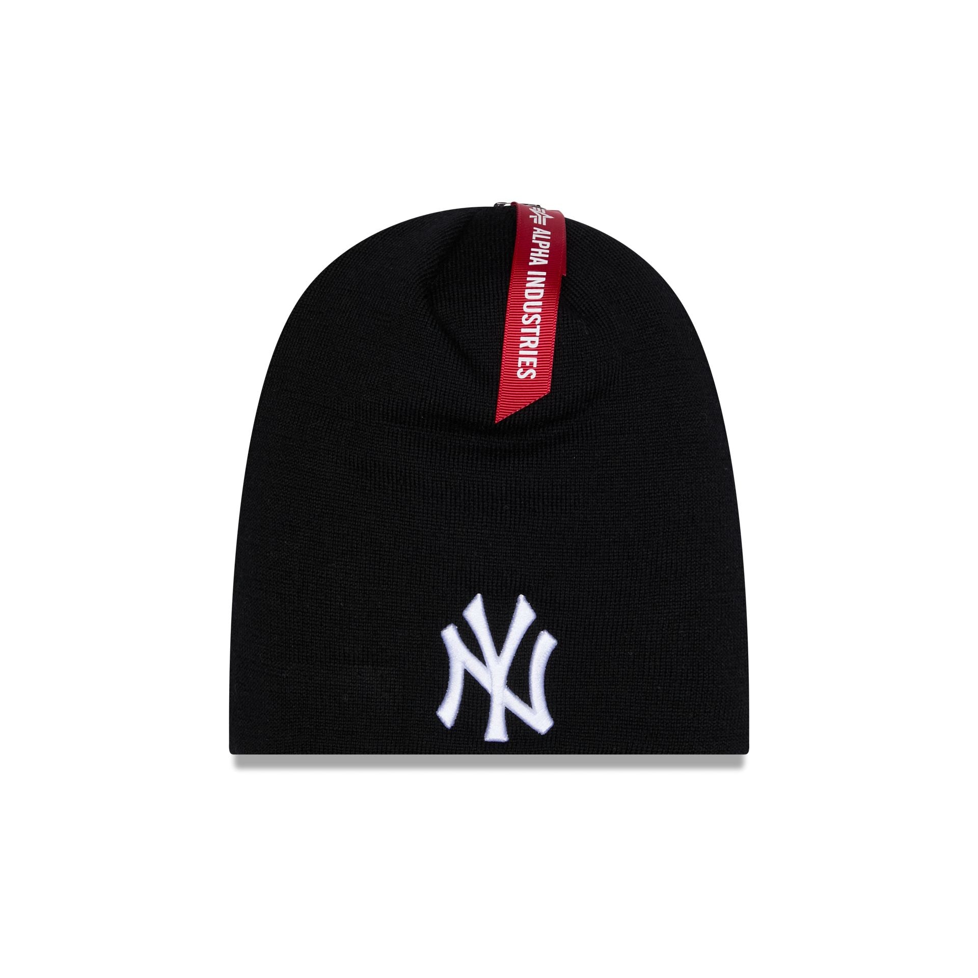 Alpha Industries x New York Yankees Black Beanie Hat
