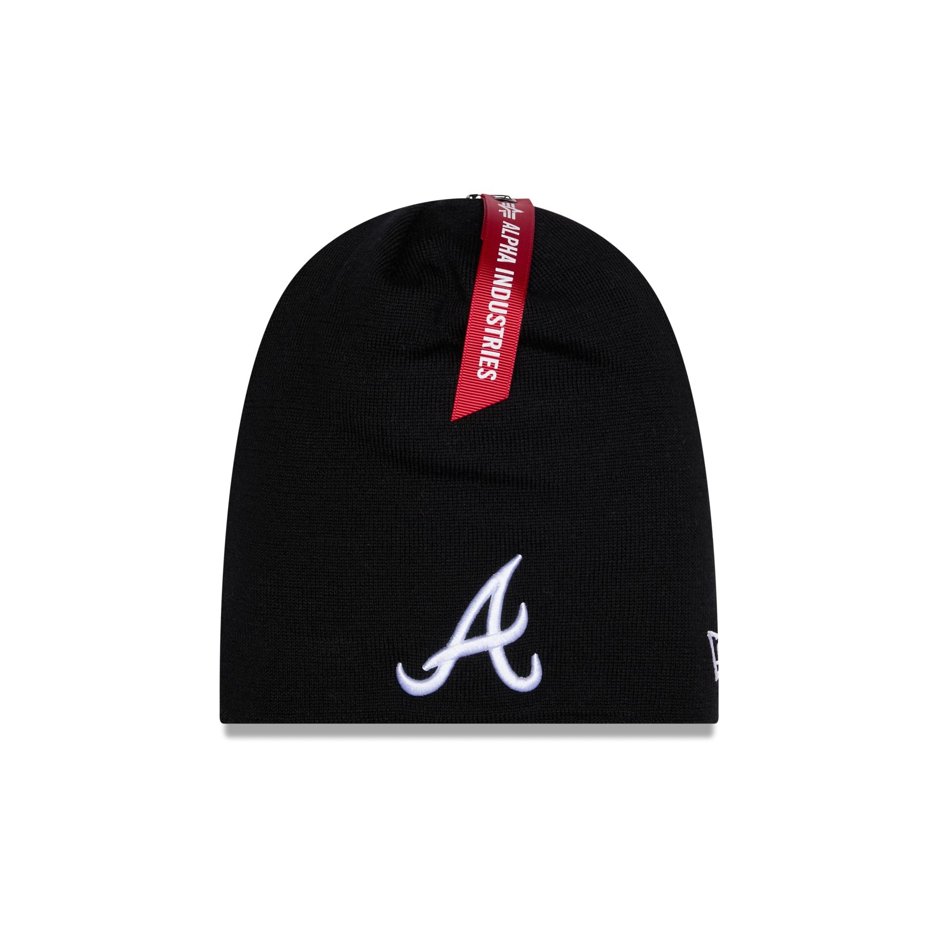 Alpha Industries x Atlanta Braves Black Beanie Hat
