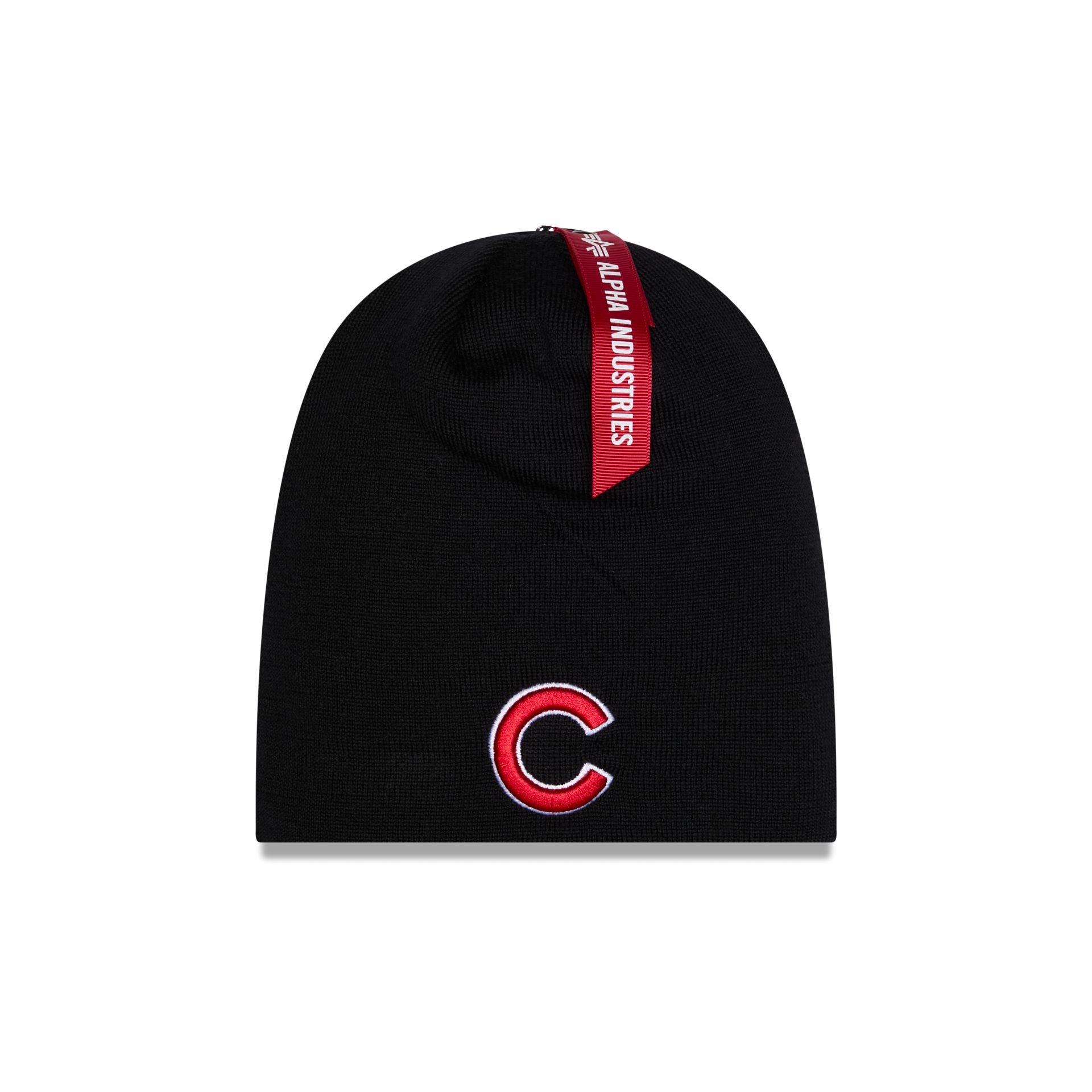 Alpha Industries x Chicago Cubs Black Beanie Hat