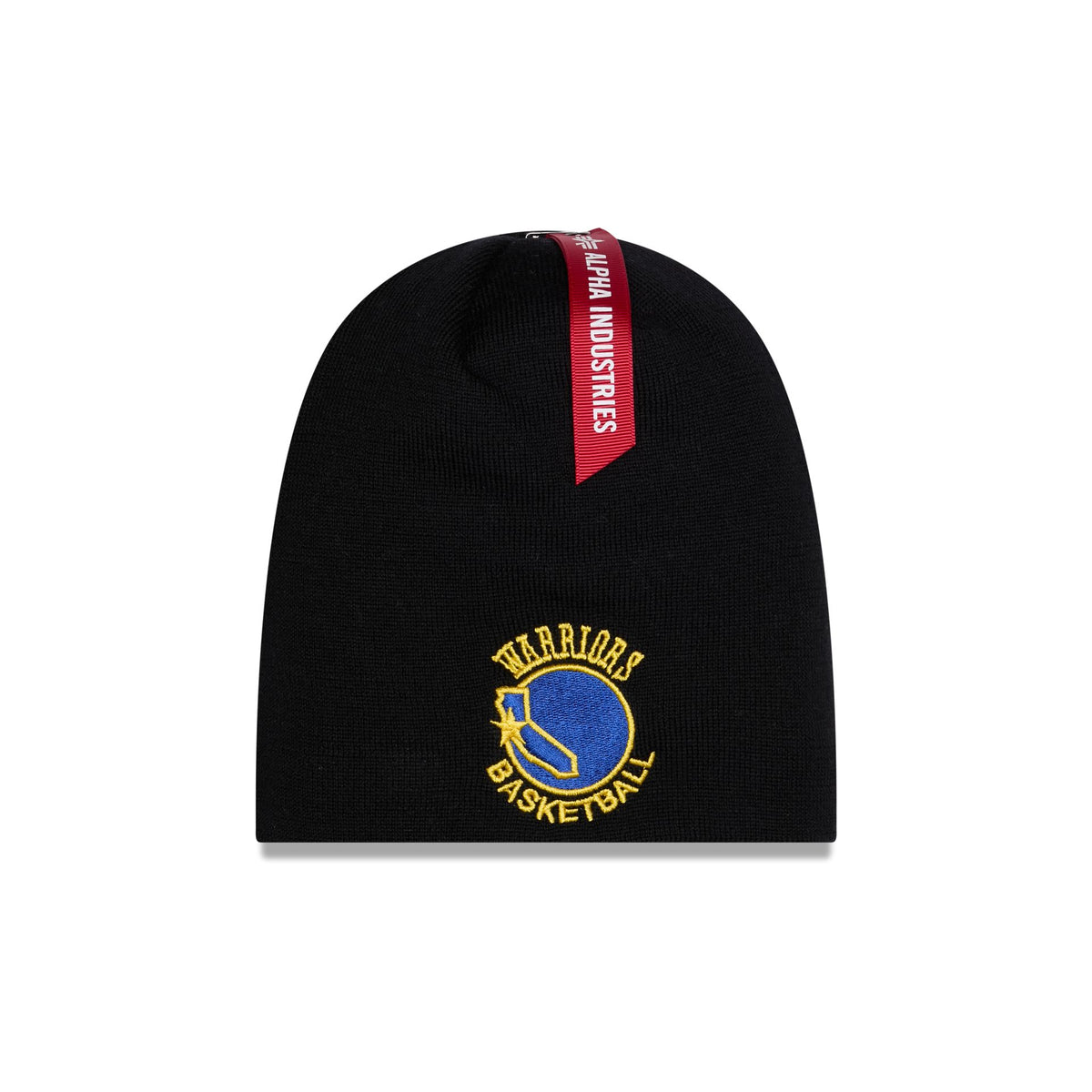 Alpha Industries x Golden State Warriors Black Beanie Hat