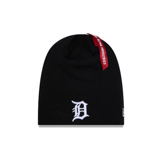 Alpha Industries x Detroit Tigers Black Beanie Hat