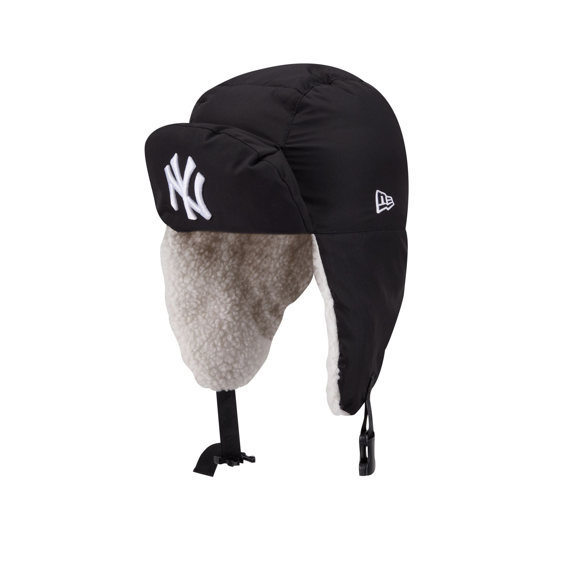 Alpha Industries x New York Yankees Black Puffer Trapper Hat
