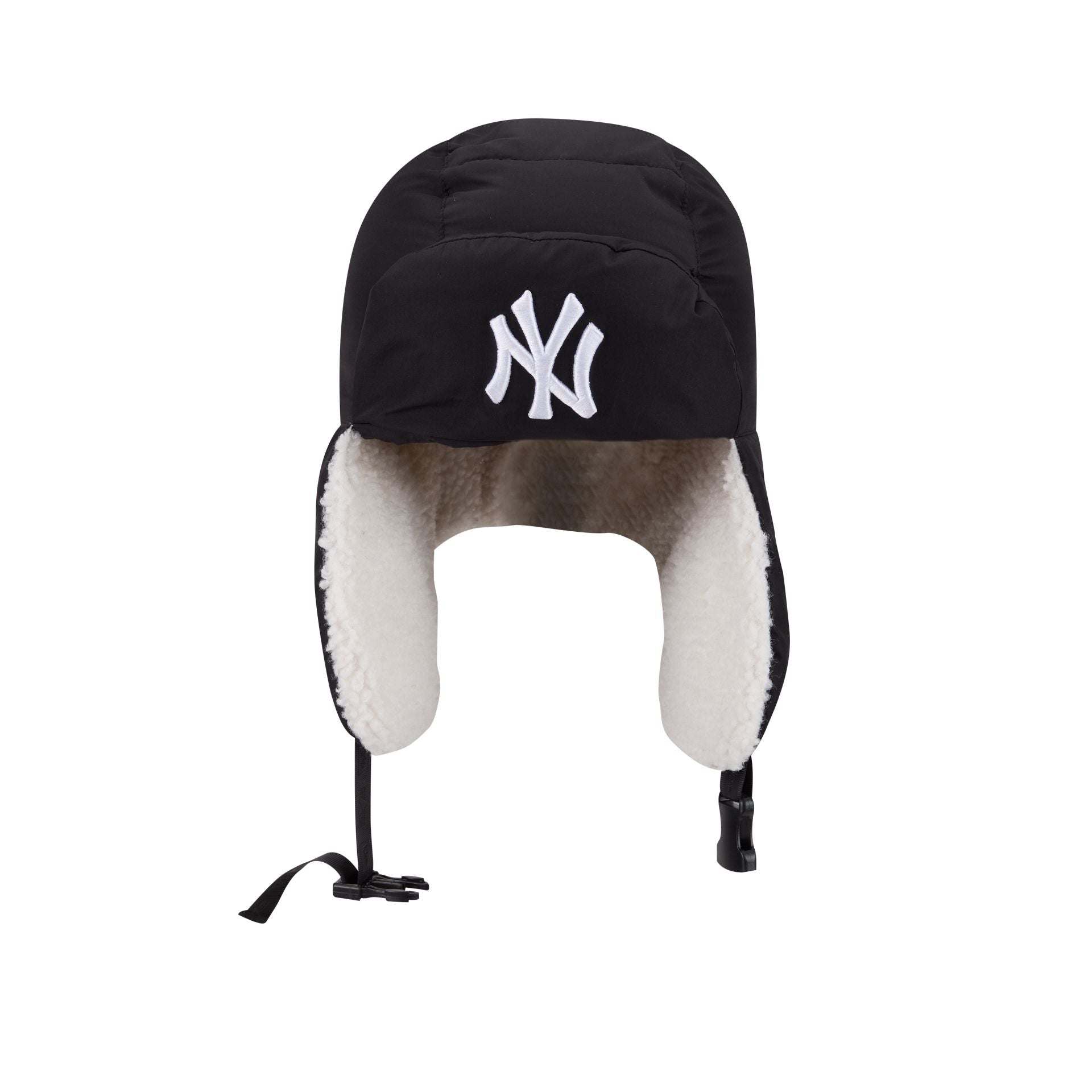 Alpha Industries x New York Yankees Black Puffer Trapper Hat